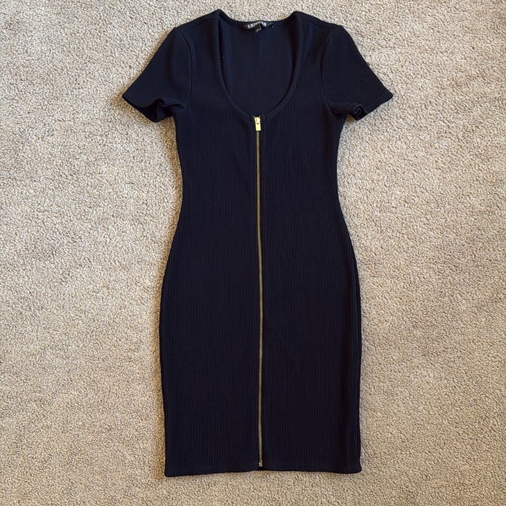 Express Front Zipper Dress Size XS